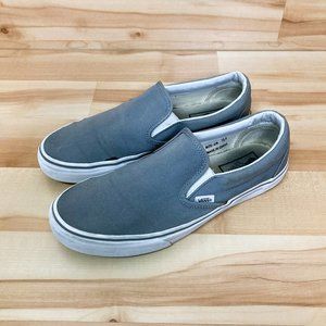 Vans Gray Grey Slip On, Slide On Shoes - Men's Size 10